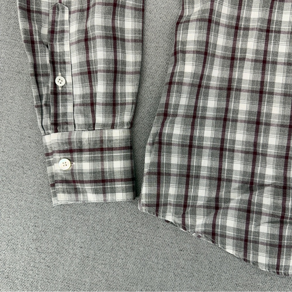 Eleventy Shirt Mens 15.5 39 Medium Plaid Button U… - image 4